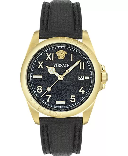 Versace Anteo Gold-Tone Watch 41mm