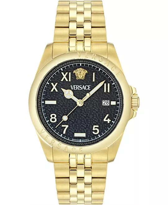 Versace Anteo Gold-Tone Watch 41mm