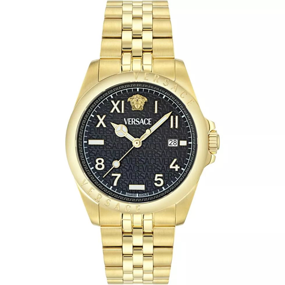 Versace Anteo Gold-Tone Watch 41mm