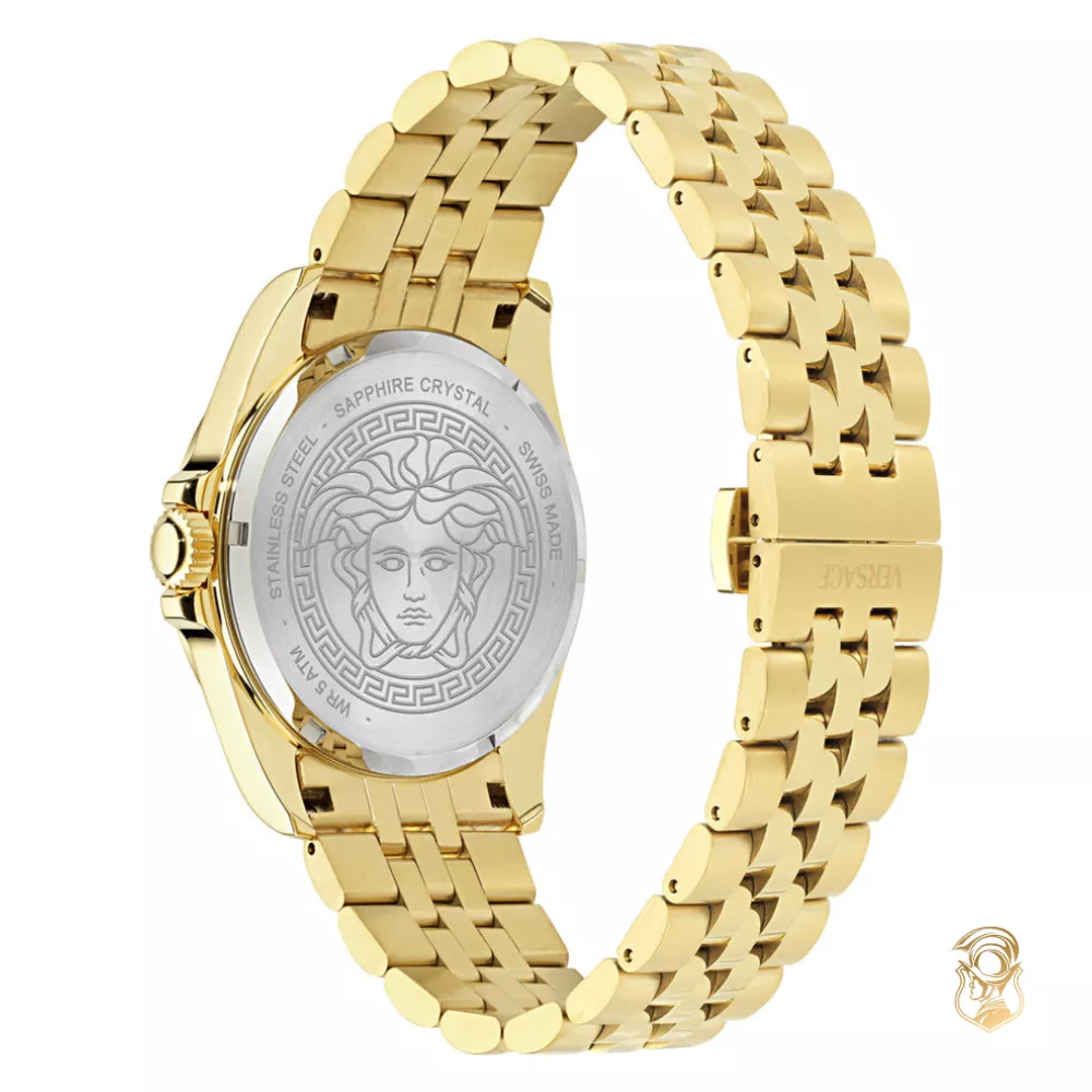 Versace Anteo Gold-Tone Watch 41mm