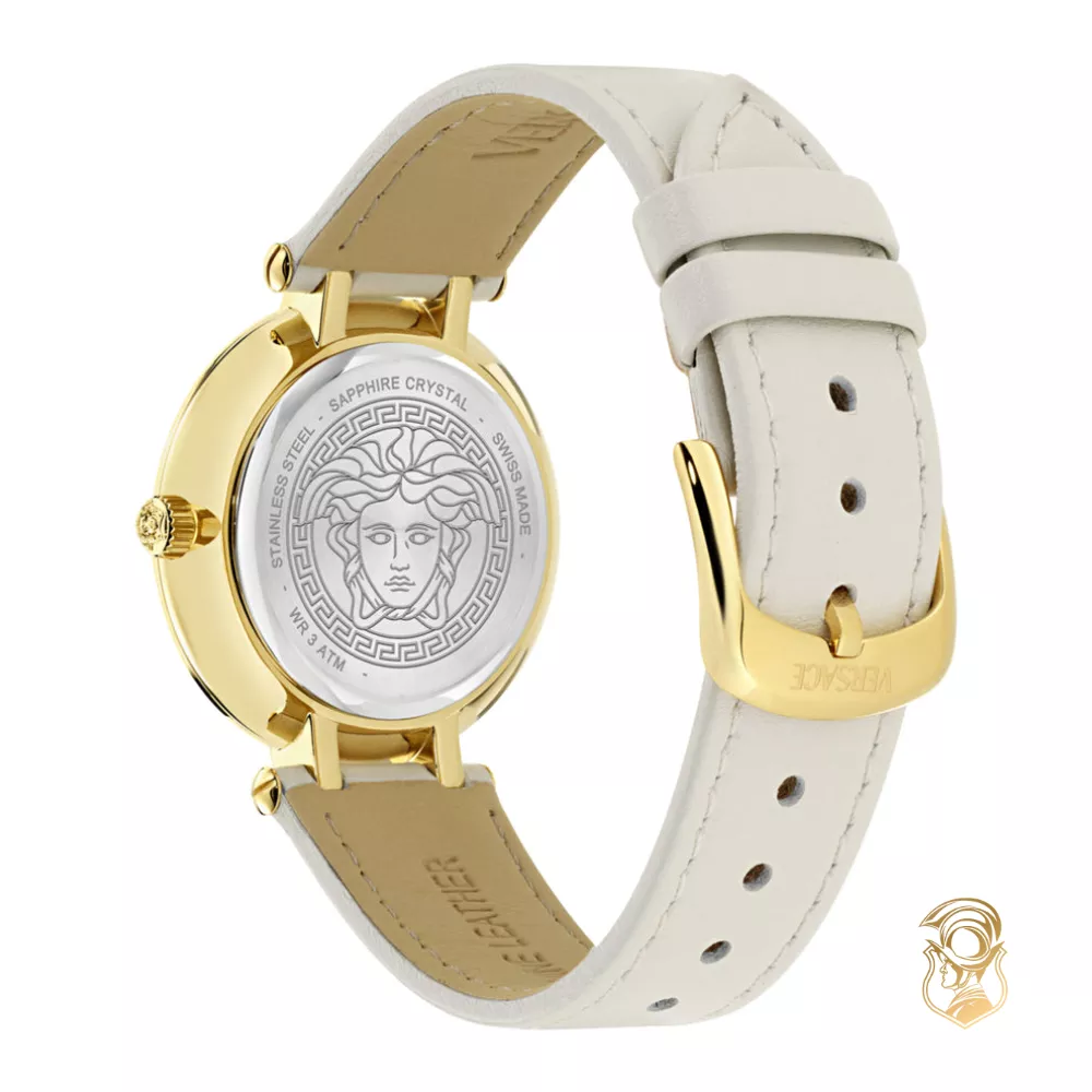 Versace Antlia Leather Watch 34mm