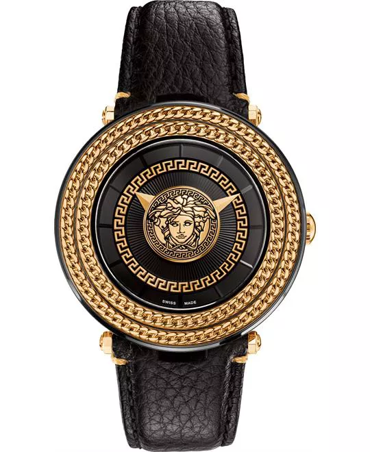 VERSACE V-METAL ICON WATCH 46MM
