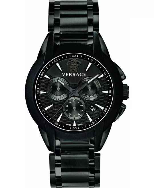 Versace Character Black Chrono Watch 42mm