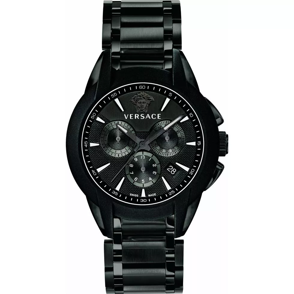 Versace Character Black Chrono Watch 42mm