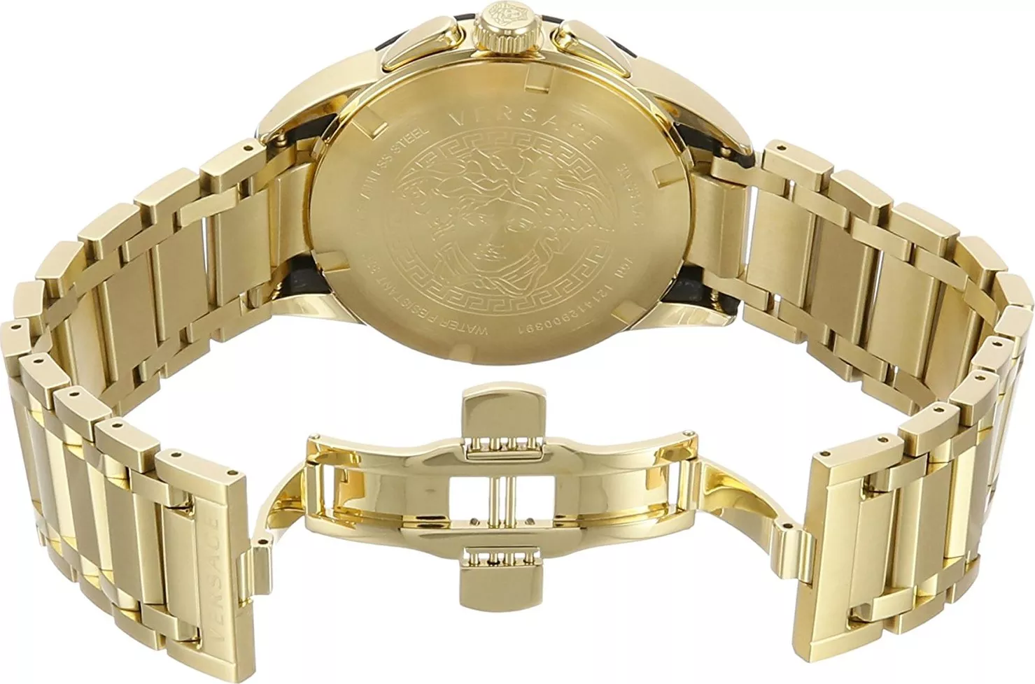 Versace Character Chronograph Gold IP Watch 42mm