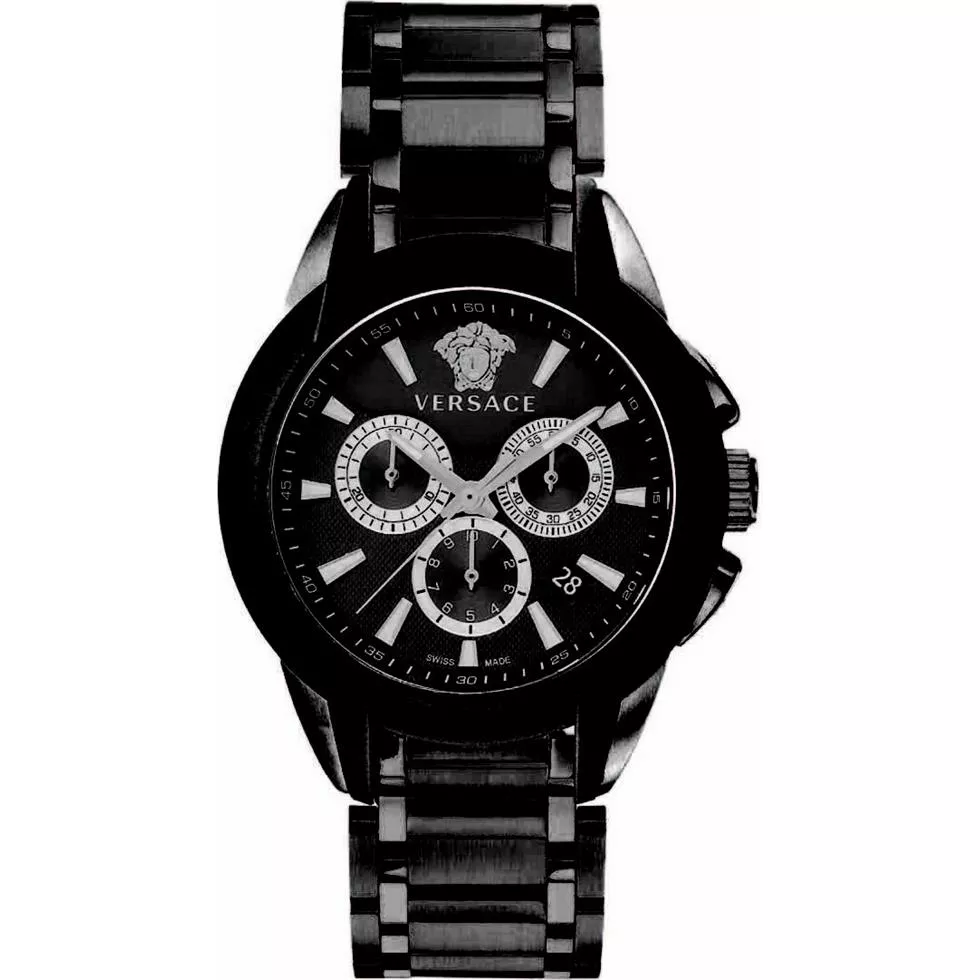 Versace Character Quartz Black Watch 42mm