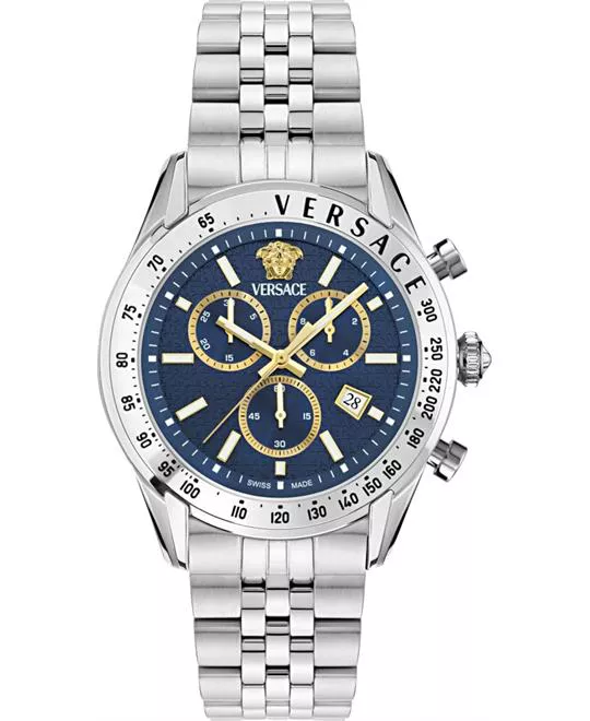 Versace Chrono Master Blue Watch 44mm