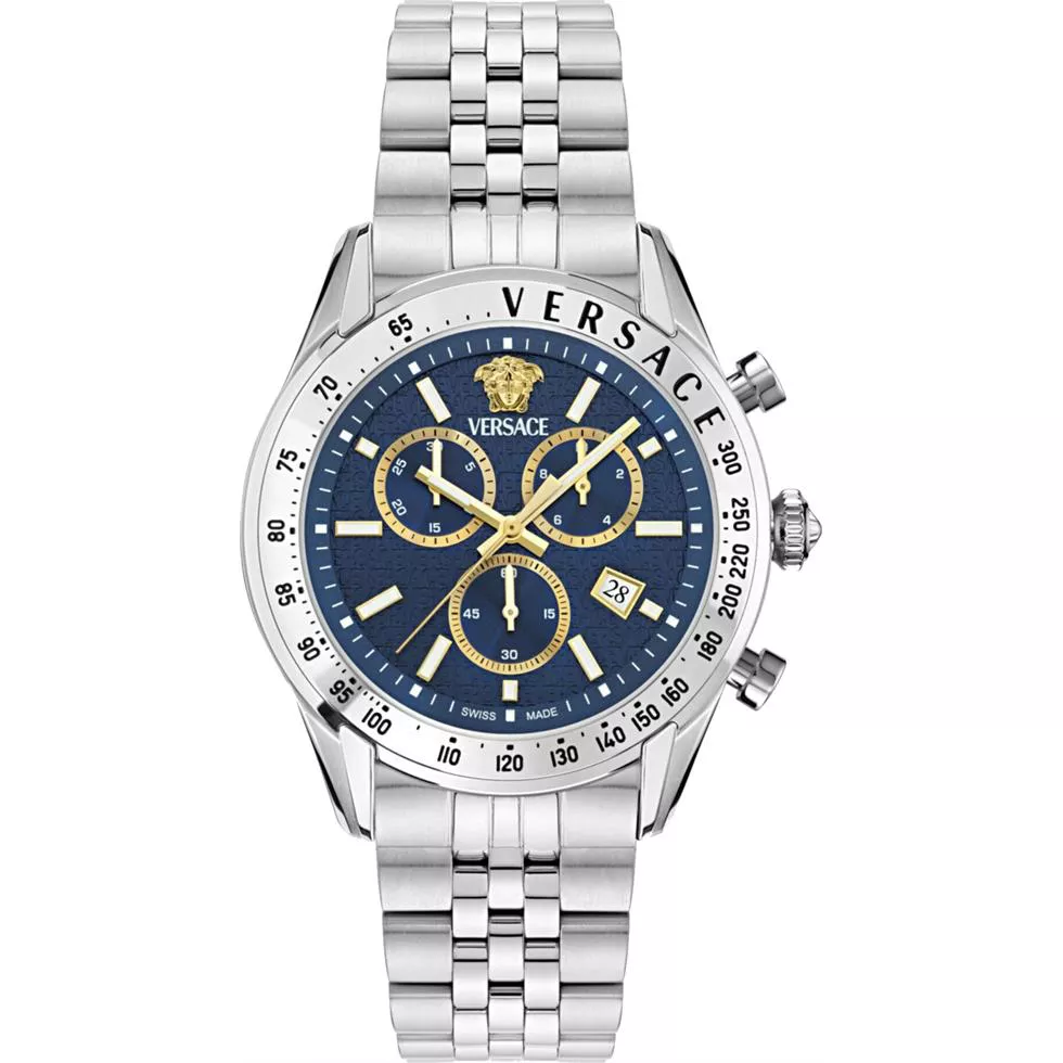 Versace Chrono Master Blue Watch 44mm