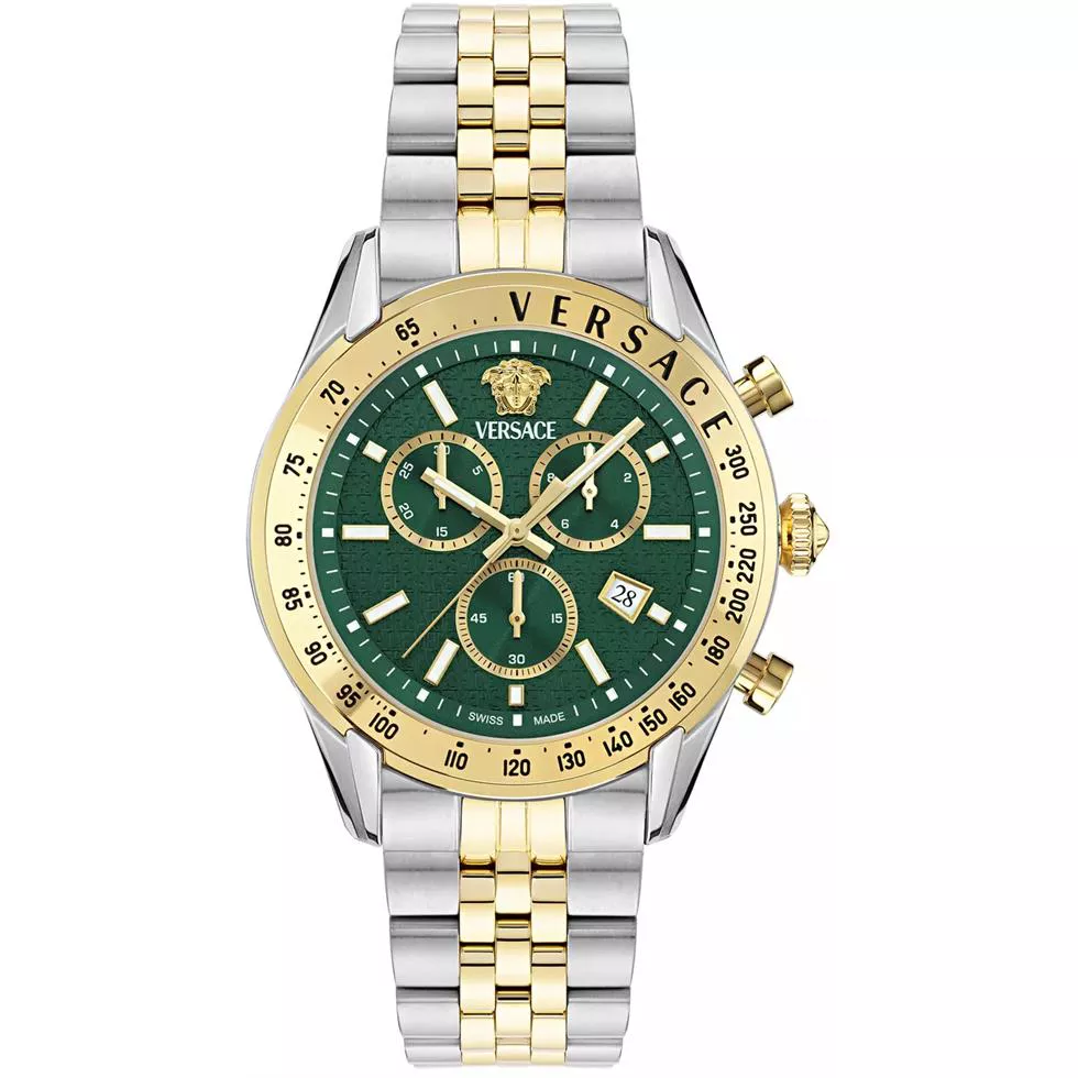 Versace Chrono Master Green Watch 44mm