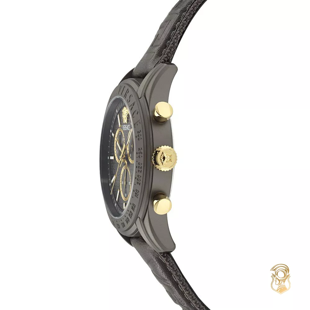 Versace Chrono Master Gunmetal Watch 44mm