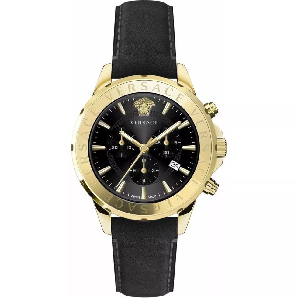 Versace Chrono Signature Strap Watch 44mm