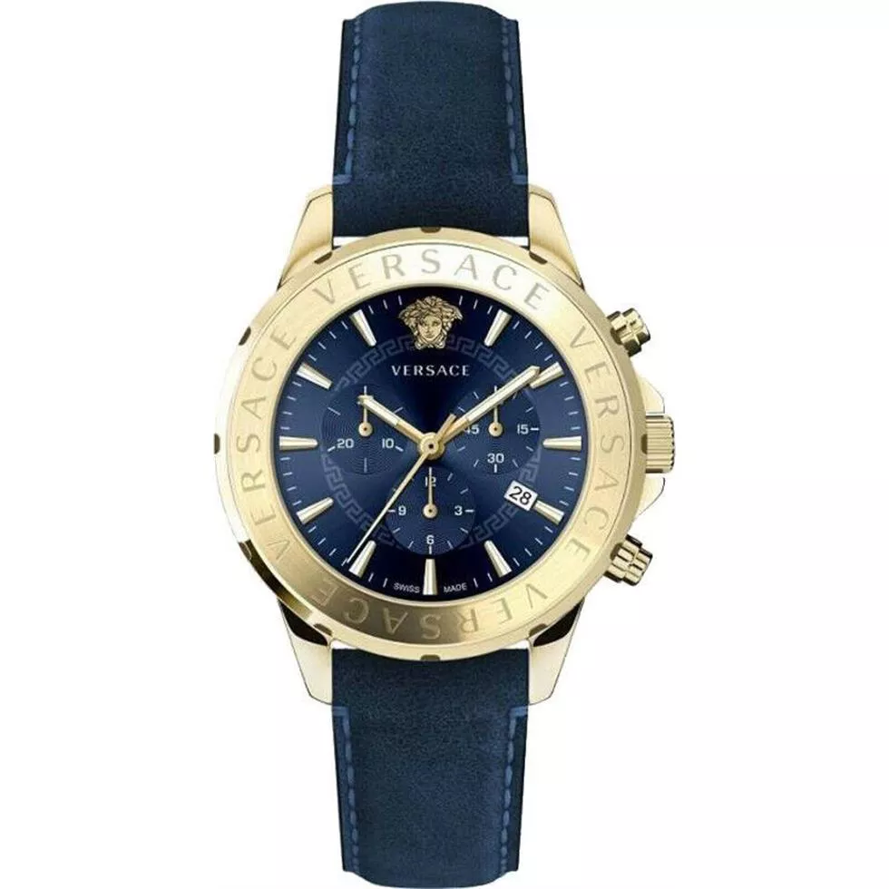 Versace Signature Chronograph Watch 44mm