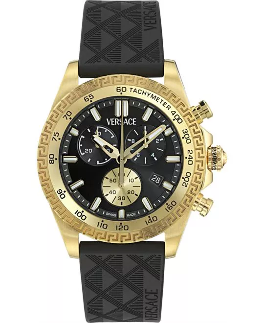 Versace Chronograph Gold-Tone Watch 44mm