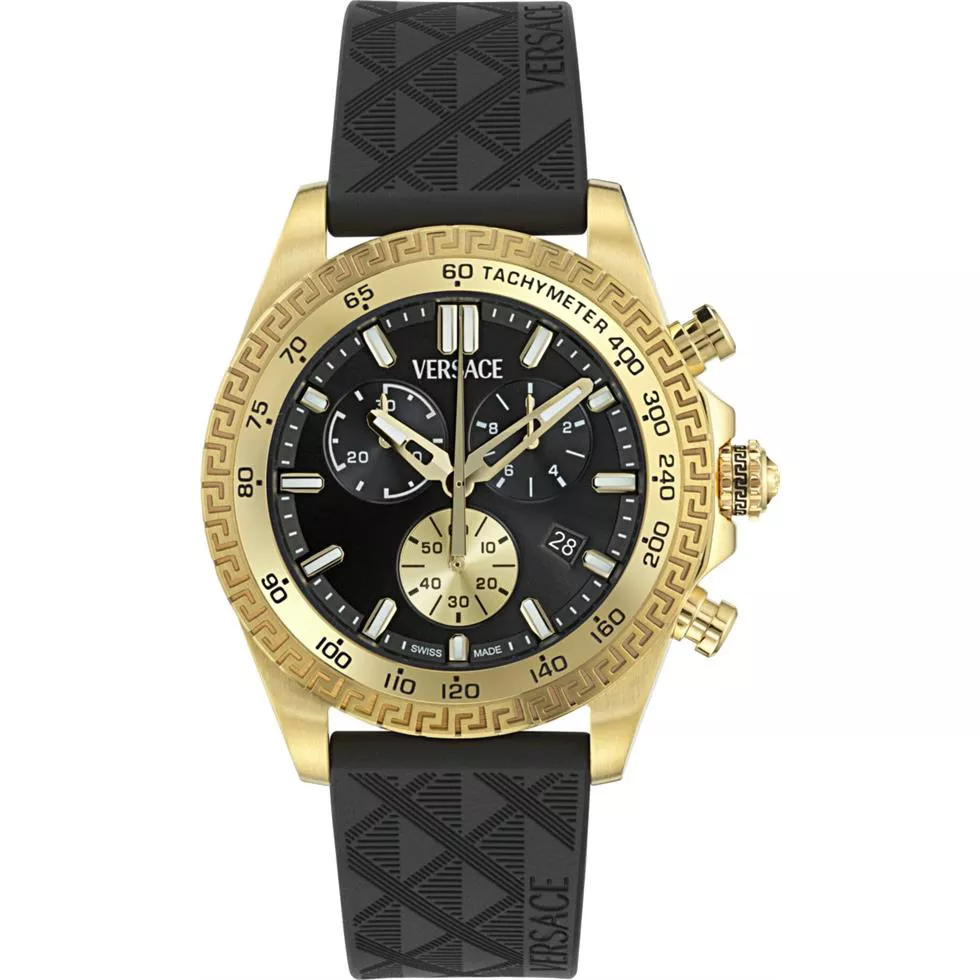 Versace Chronograph Gold-Tone Watch 44mm