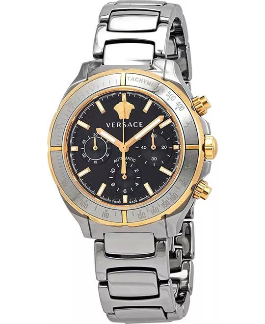 Versace Chronograph Two Tone Watch 43mm