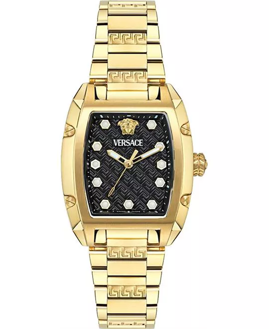 Versace Dominus Gold Tone Watch 36mm