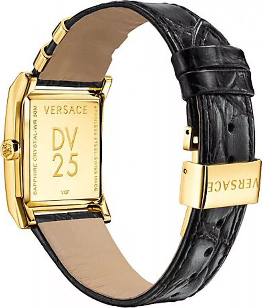 Versace DV-25 Swiss Quartz Black Watch 30mm