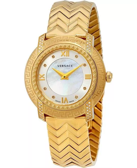 Versace Dv-25 Gold-Tone Ladies Watch 36mm
