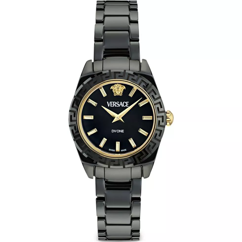 Versace DV One Black Ceramic Watch 28mm