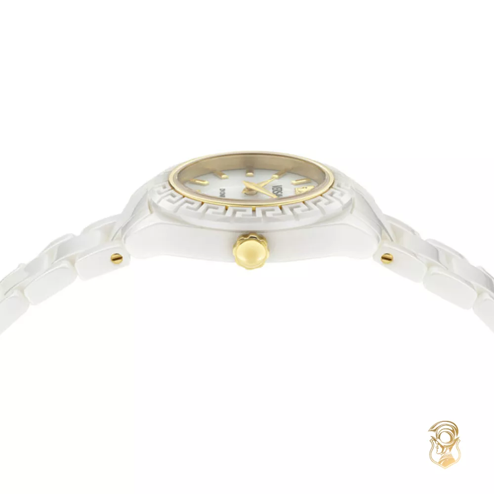 Versace DV One White Tone Watch 28mm