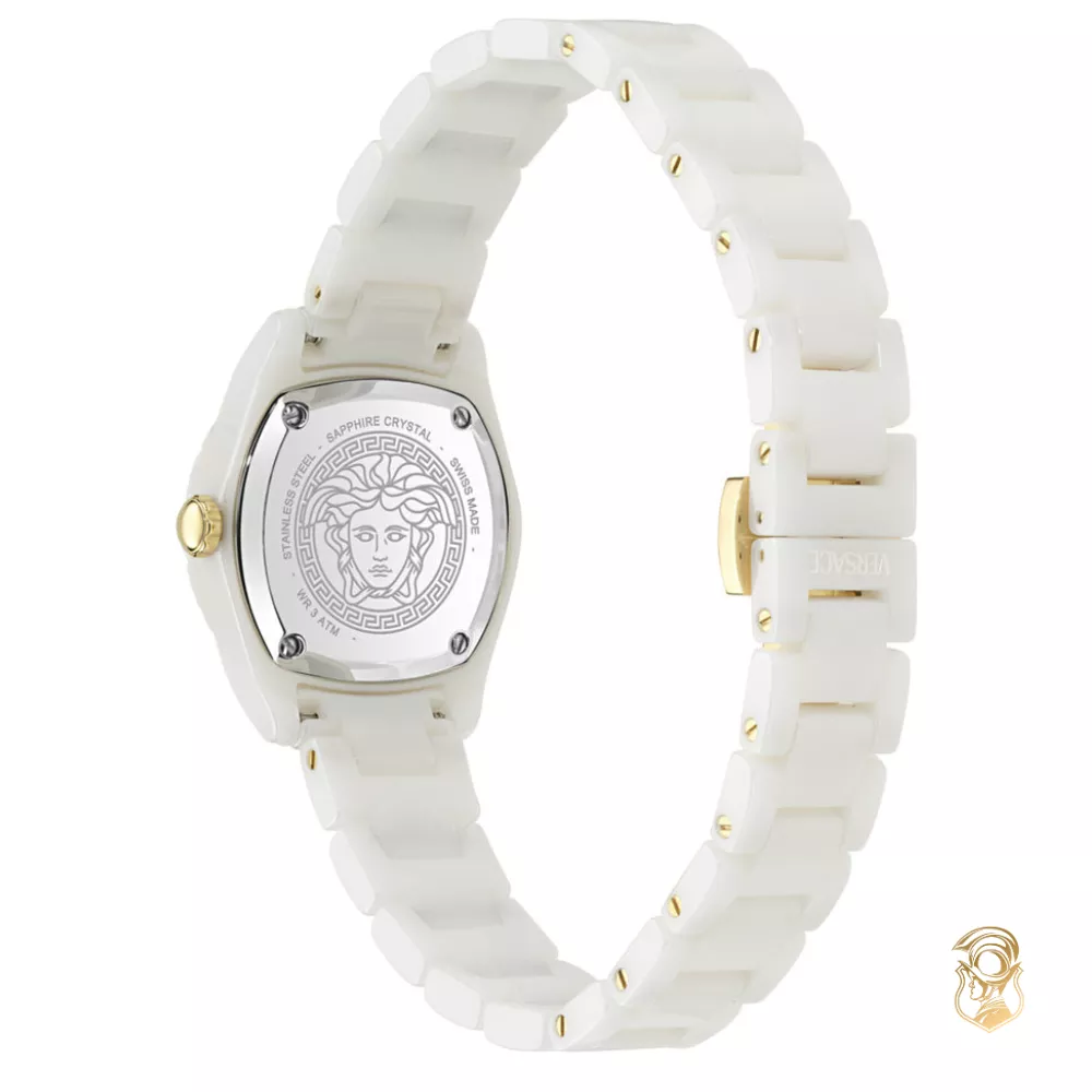 Versace DV One White Tone Watch 28mm