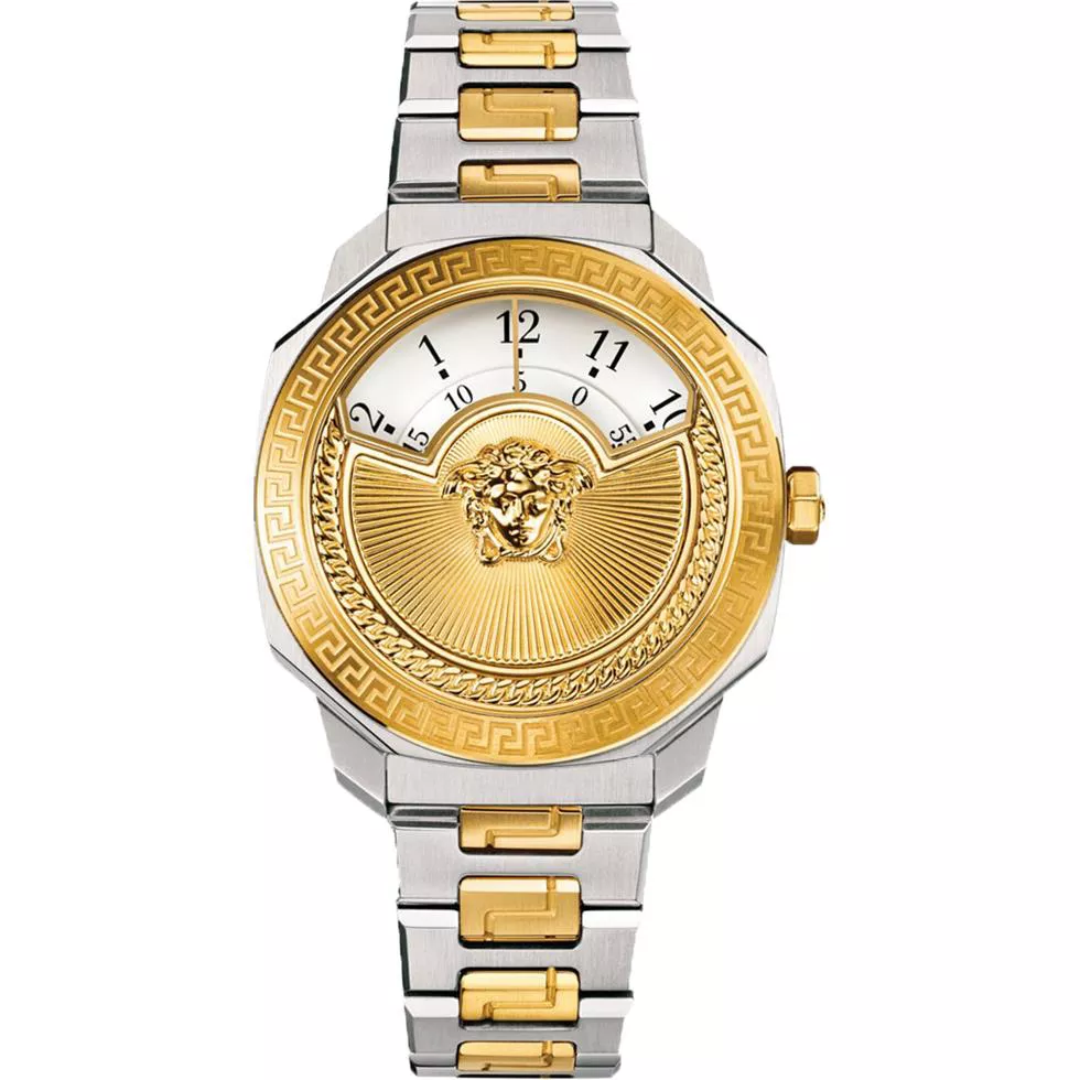 Versace Dylos Icon Swiss Gold IP Watch 38mm 