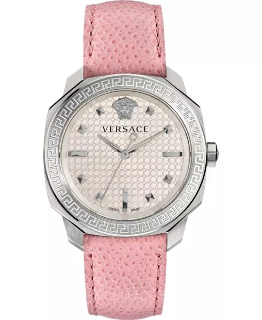 Versace Dylos Icon Swiss Quartz Pink Watch 35mm