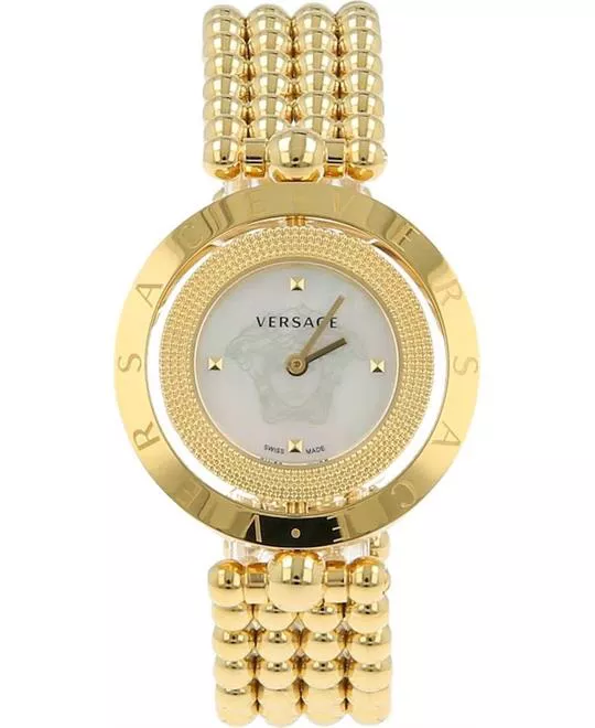 Versace Eon Mother of Pearl Gold Watch 33.5mm