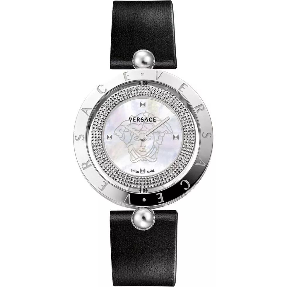 Versace Eon Mother of Pearl Leather Watch 33.6mm