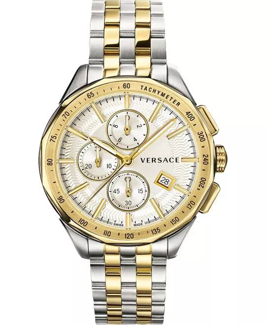 Versace Glaze Chronograph Watch 44mm