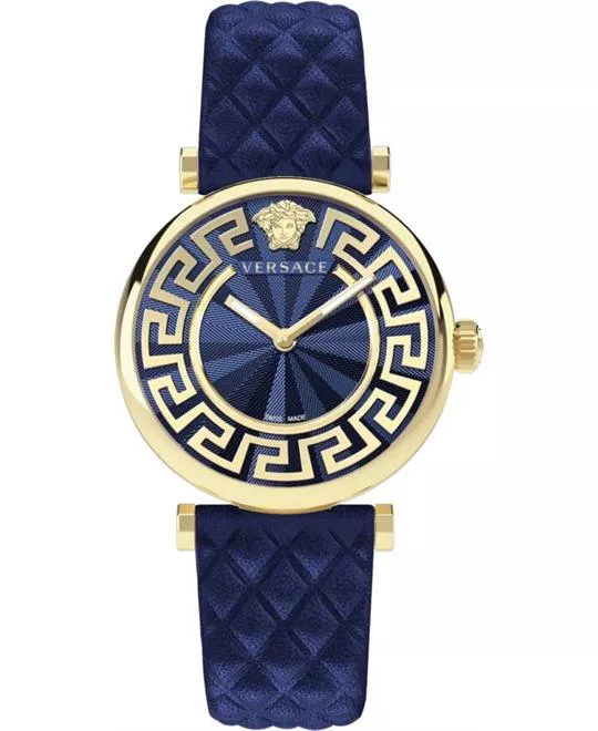 Versace Greca Chic Blue Tone Watch 35mm