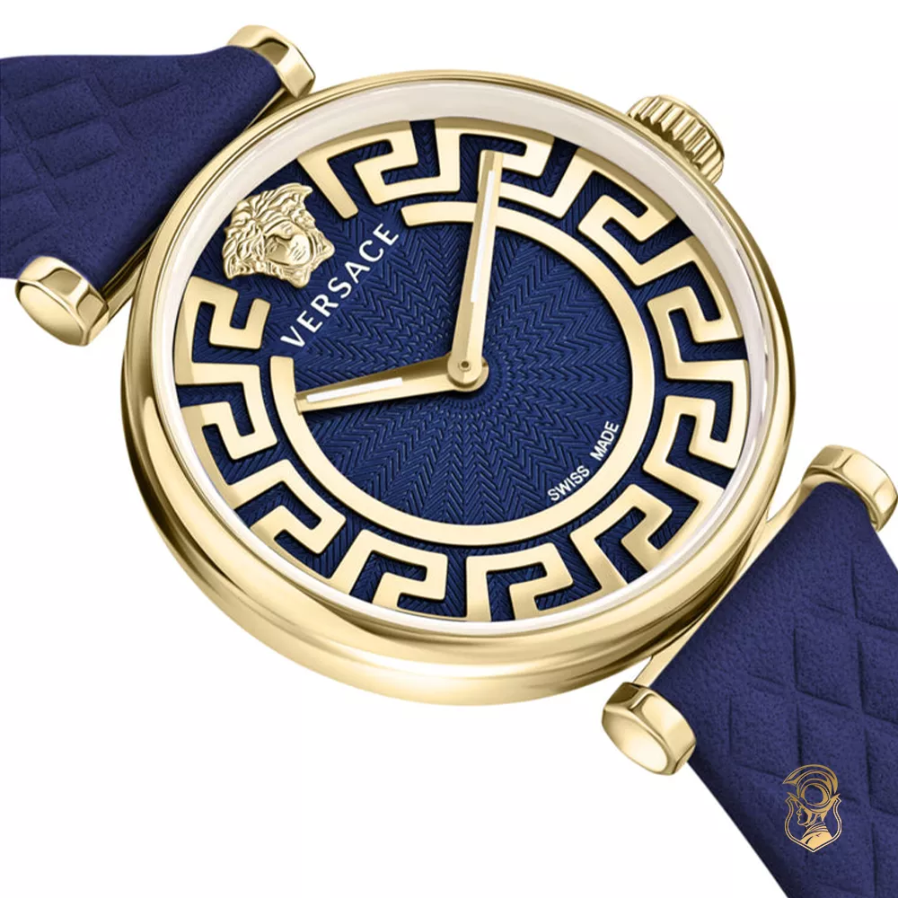 Versace Greca Chic Blue Tone Watch 35mm