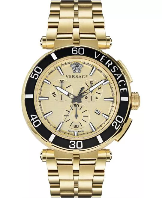 Versace Greca Chrono Bracelet Watch 45mm 