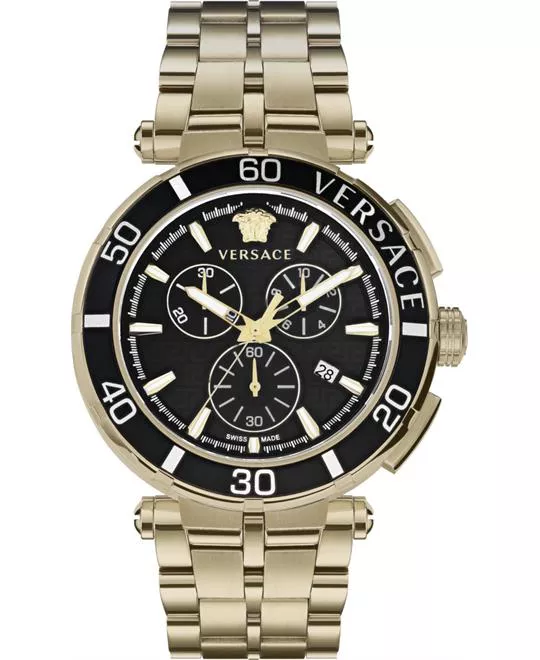 Versace Greca Chrono Bracelet Watch 45mm