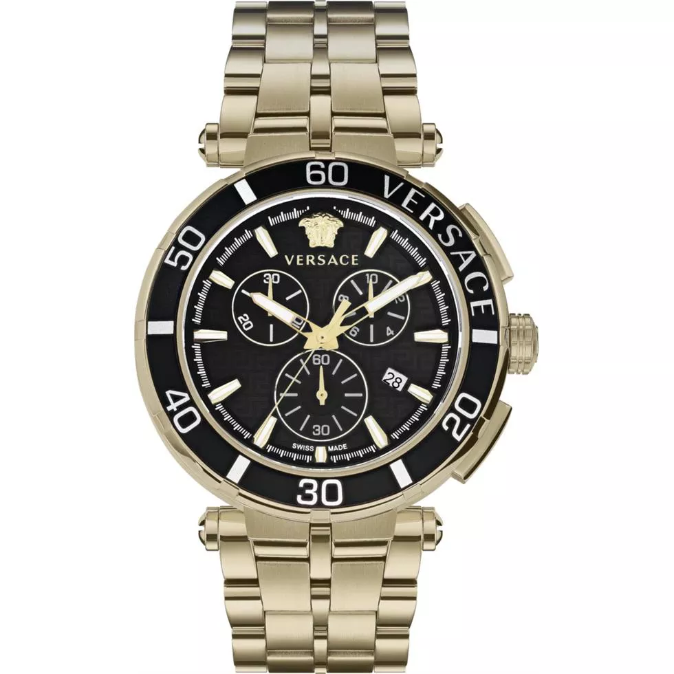 Versace Greca Chrono Bracelet Watch 45mm