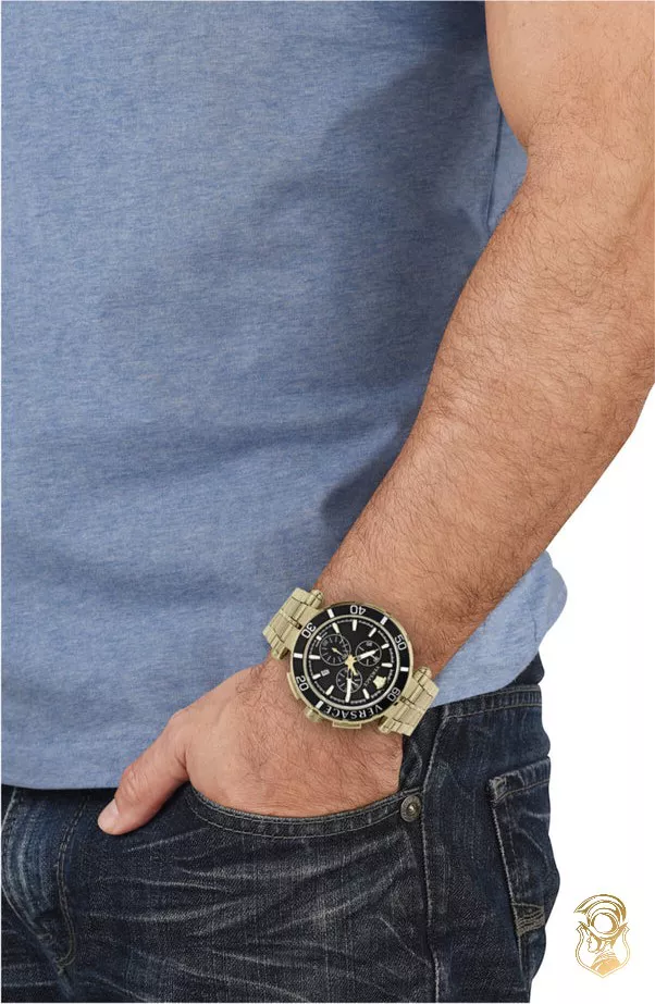 Versace Greca Chrono Bracelet Watch 45mm