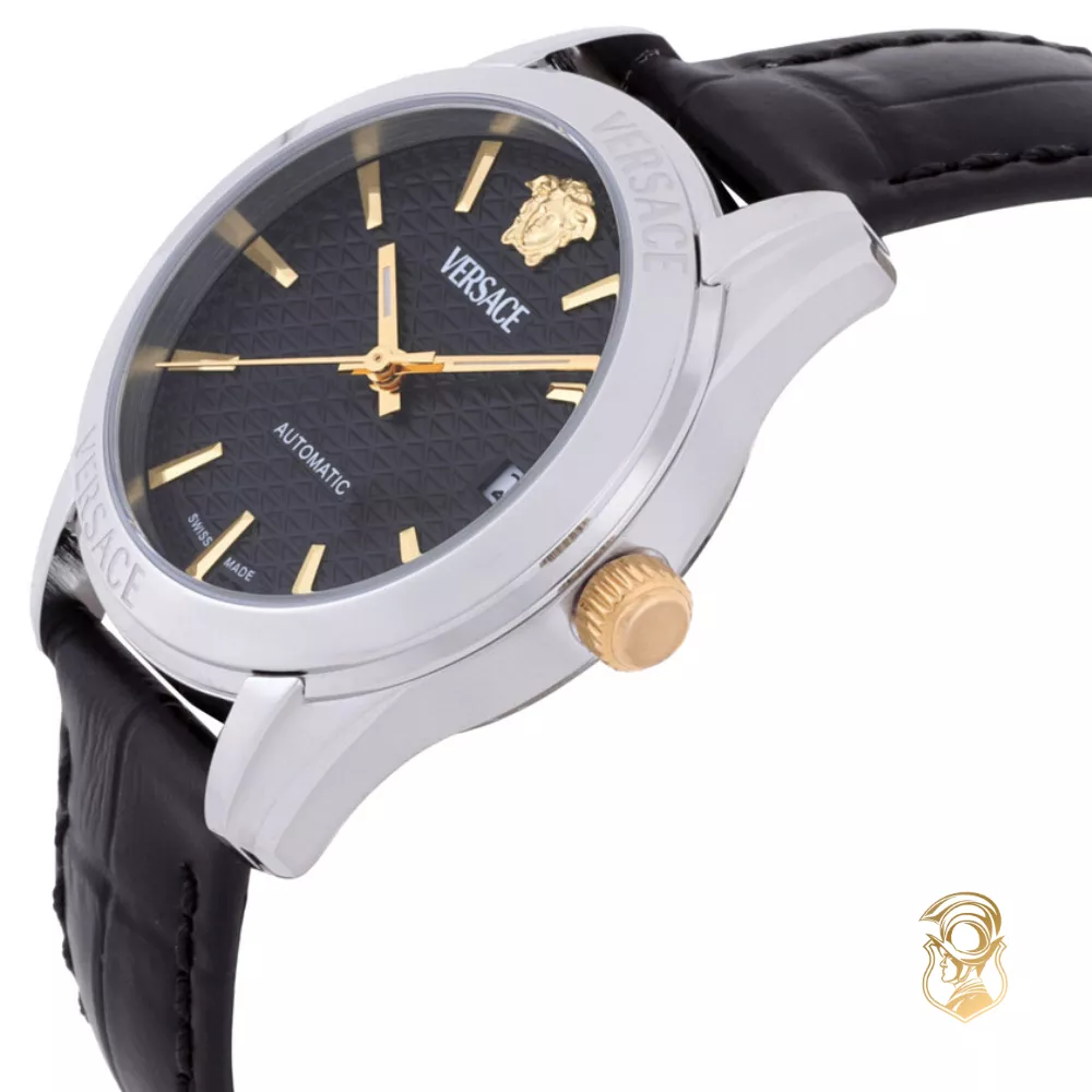 Versace Greca Classic Automatic Black Dial Watch 35mm