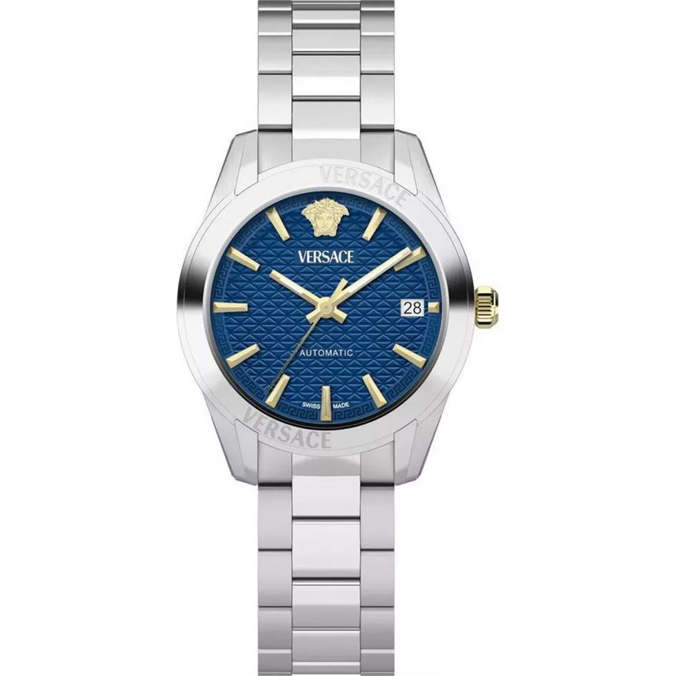 Versace Greca Classic Automatic Blue Watch 35mm