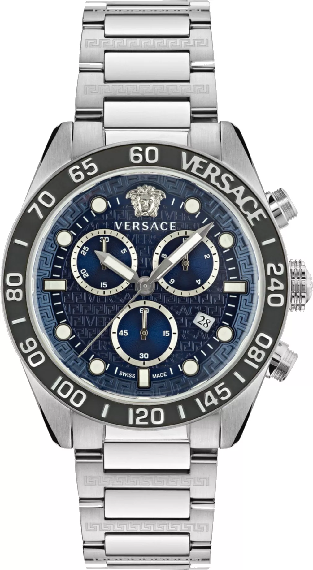 MSP: 102845 Versace Greca Dome Chrono Watch 43mm 34,520,000