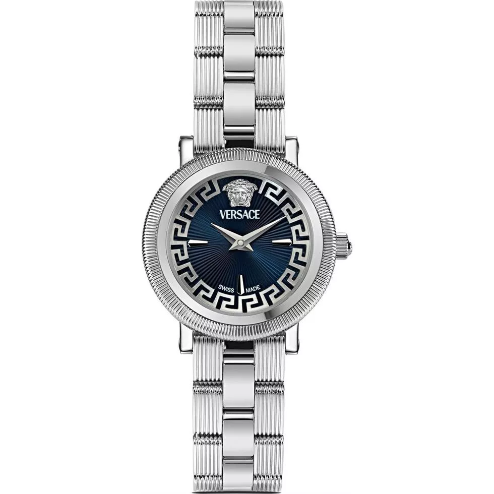 Versace Greca Flourish Blue Watch 28mm