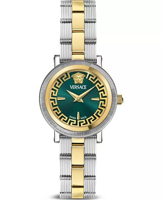 Versace Greca Flourish Green Watch 28mm