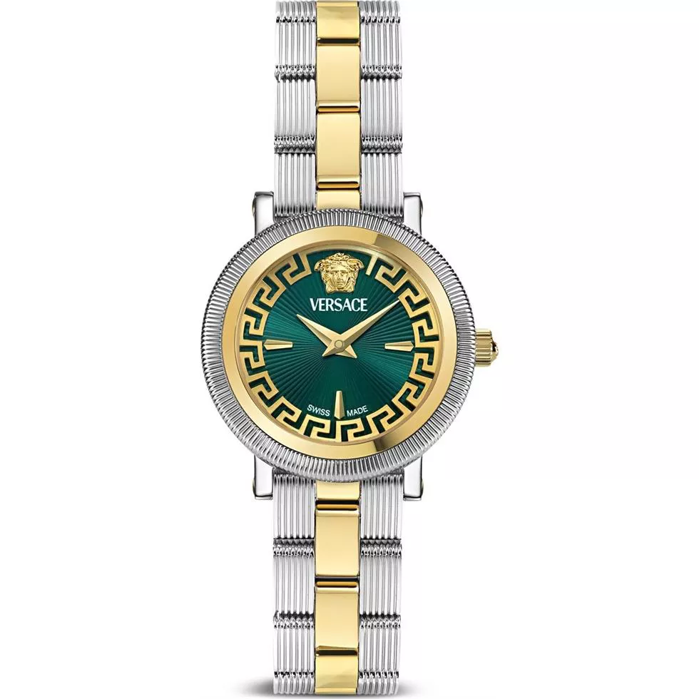 Versace Greca Flourish Green Watch 28mm