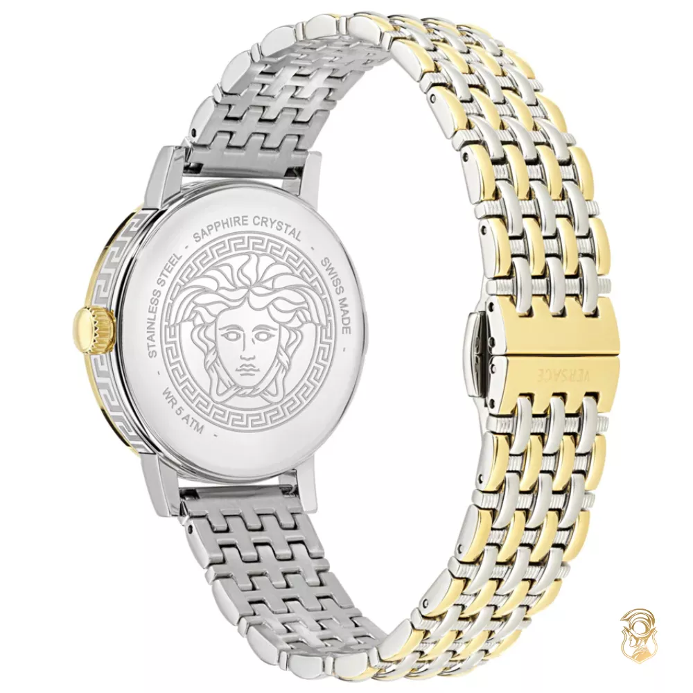 Versace Greca Fortuna Bracelet Green Watch 35mm