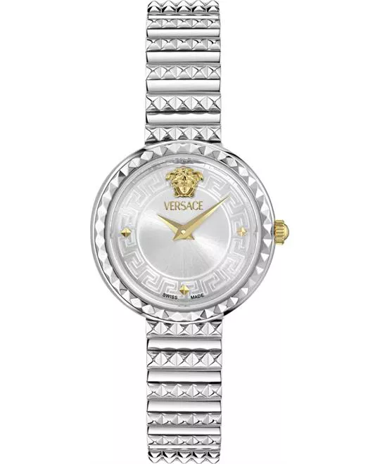 Versace Greca Goddess Silver-Tone Watch 28mm