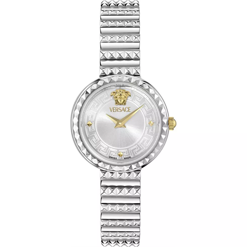 Versace Greca Goddess Silver-Tone Watch 28mm