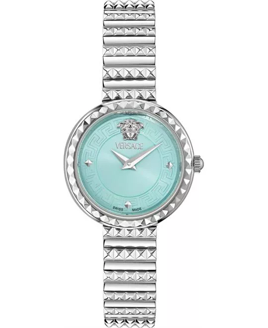 Versace Greca Goddess Silver-Tone Watch 28mm