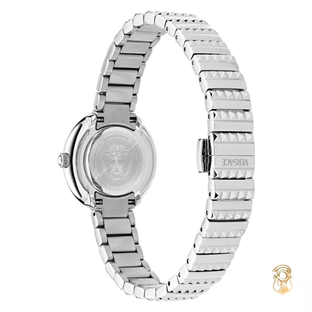 Versace Greca Goddess Silver-Tone Watch 28mm