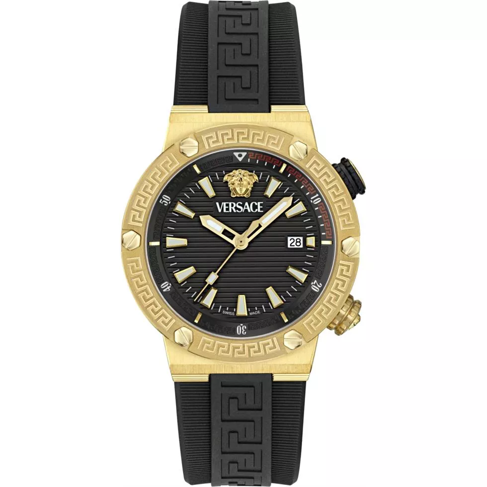 Versace Greca Logo Diver Recycled PU Watch 43mm