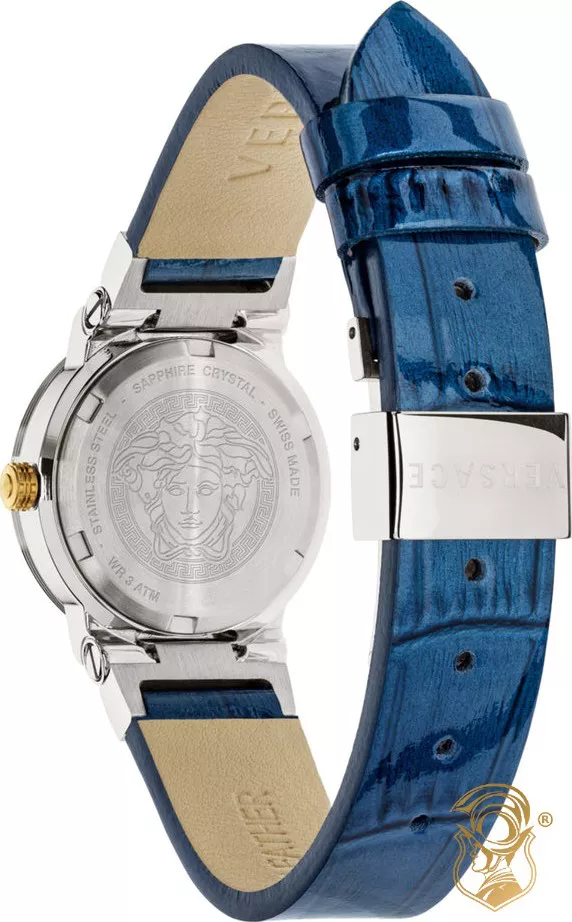 Versace Greca Logo Mini Leather Watch 27mm