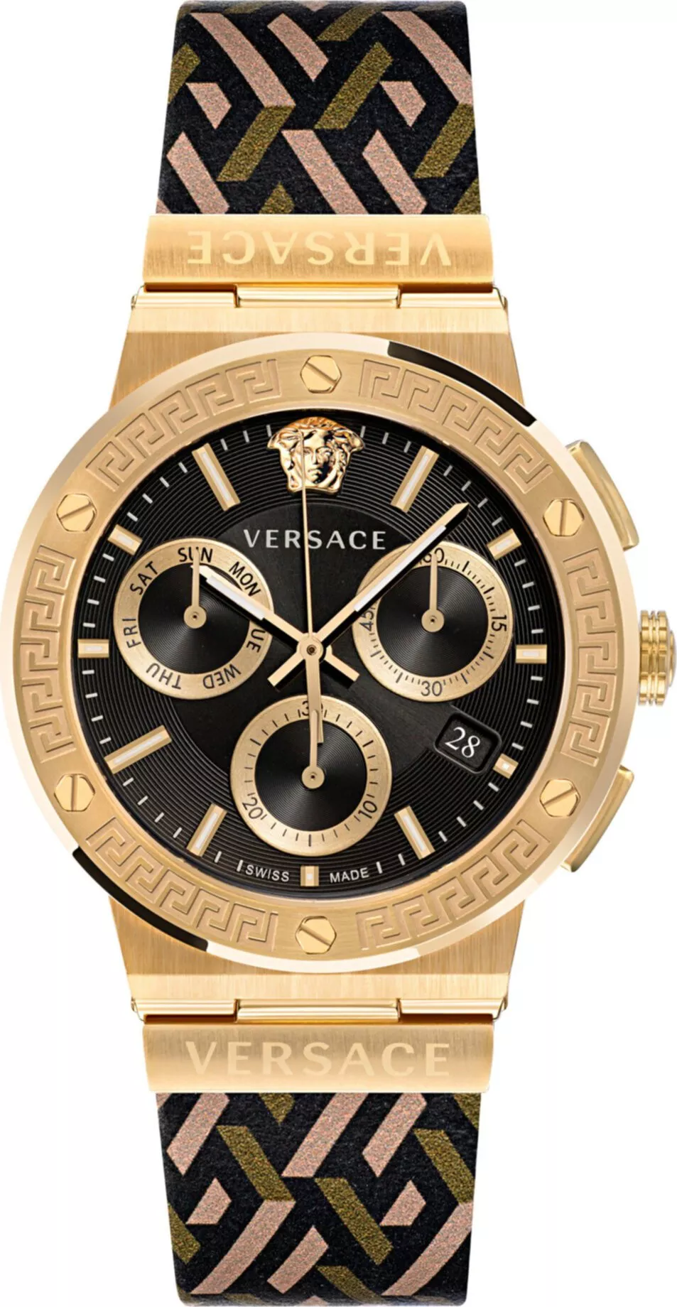 MSP: 97406 Versace Greca Logo Monogram Watch 43mm 36,200,000